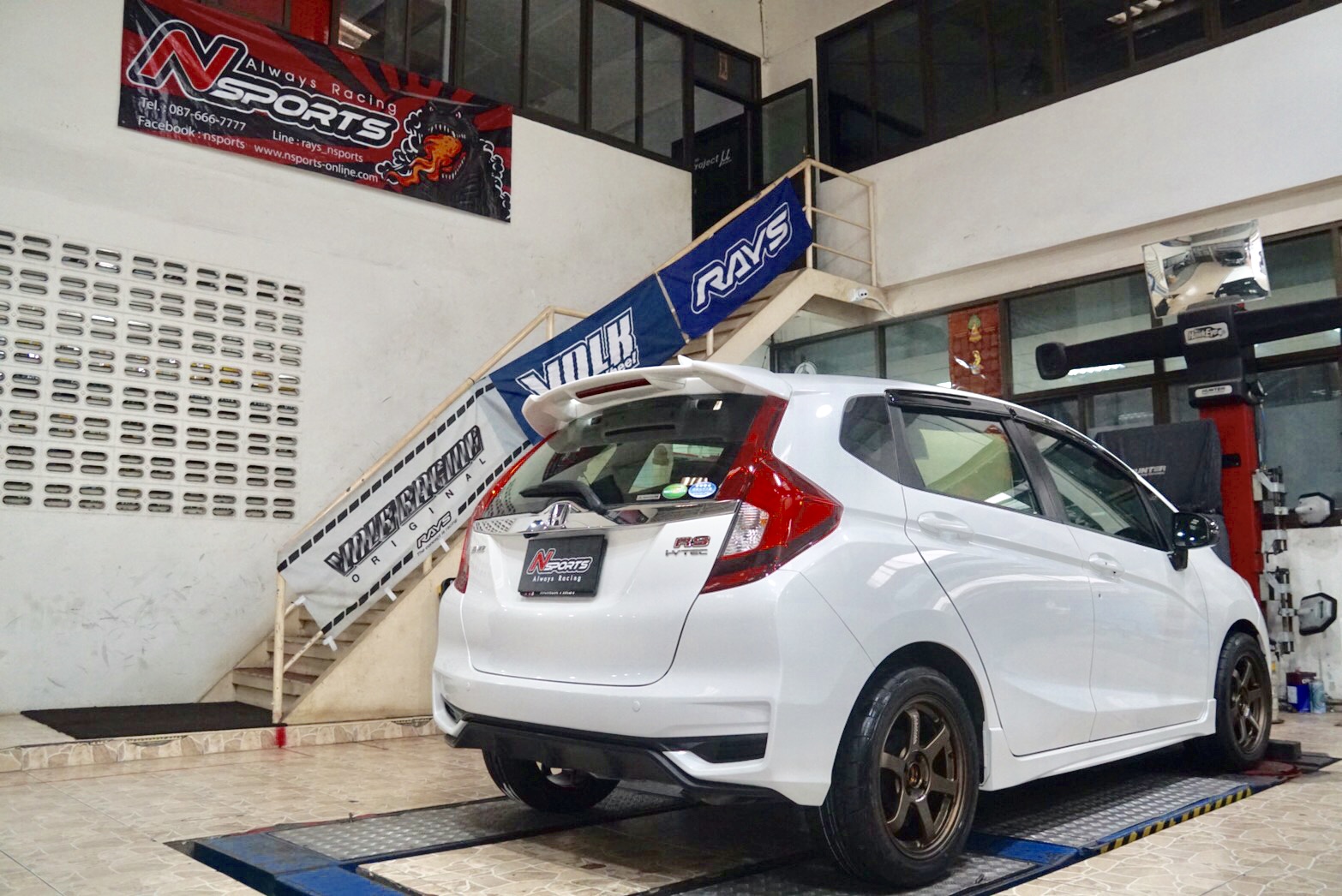รีวิว Honda Jazz RS ใส่ล้อ TE37 Sonic 16x7+35 4-100