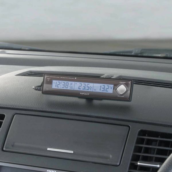 นาฬิกาดิจิตอล พร้อมที่วัดแบตเตอร์นี่ อุณหภูมิ (ญี่ปุ่น)