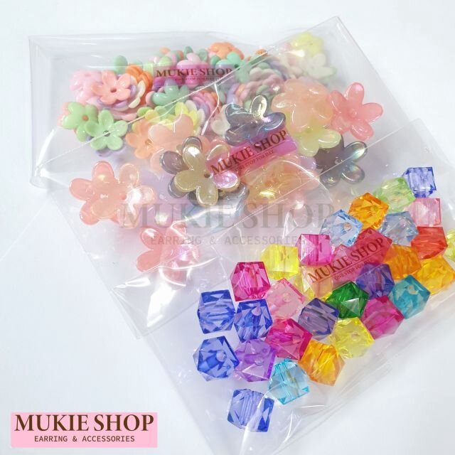 DIY ลูกปัดคละสี V.3 หลายแบบหลายขนาด แพ็ค