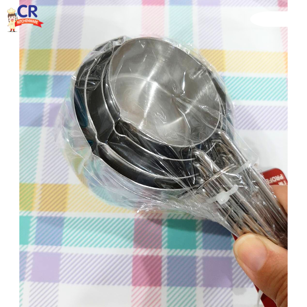 US ถ้วยตวงสแตนเลส 4 ชิ้น