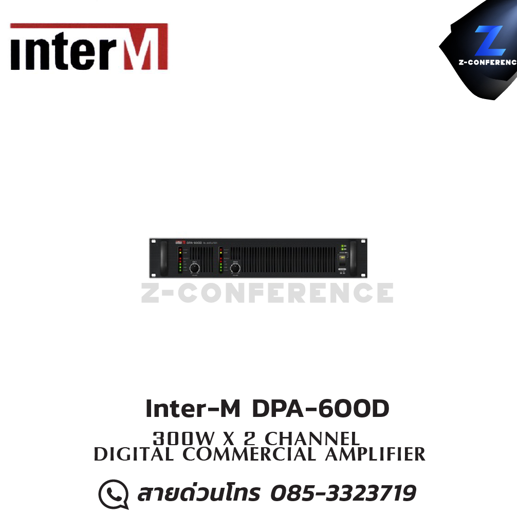 Inter-M DPA-600D Power Amplifier 2ch. 300W , แอมป์ , amplifier, power amp, power amplifier