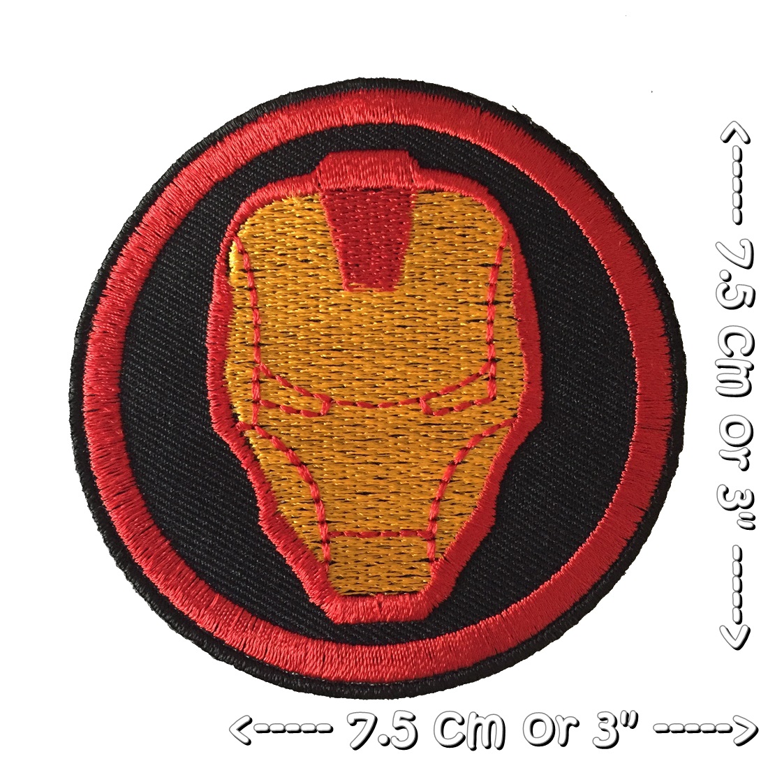 Iron Man ตัวรีดติดเสื้อ อาร์มรีด อาร์มปัก ตกแต่งเสื้อผ้า หมวก กระเป๋า แจ๊คเก็ตยีนส์ Movie Embroidered Iron on Patch