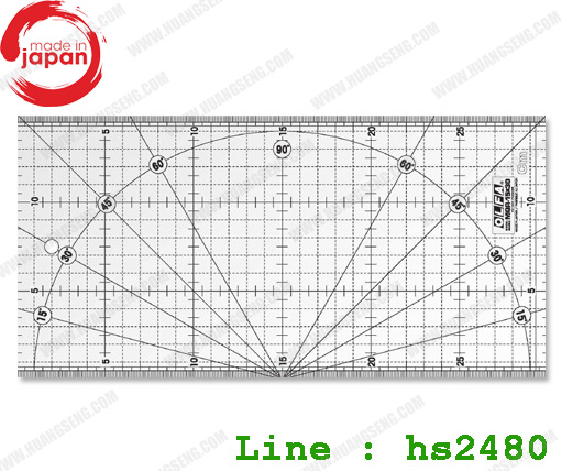 ไม้บรรทัดงานควิล์ท ขนาด 15cm x 30cm
