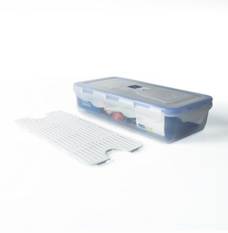 Super Lock กล่องใส่อาหาร รุ่น 5013 ความจุ 1800 มล. มีตะแกรงแผ่นรอง ตรา Micronware