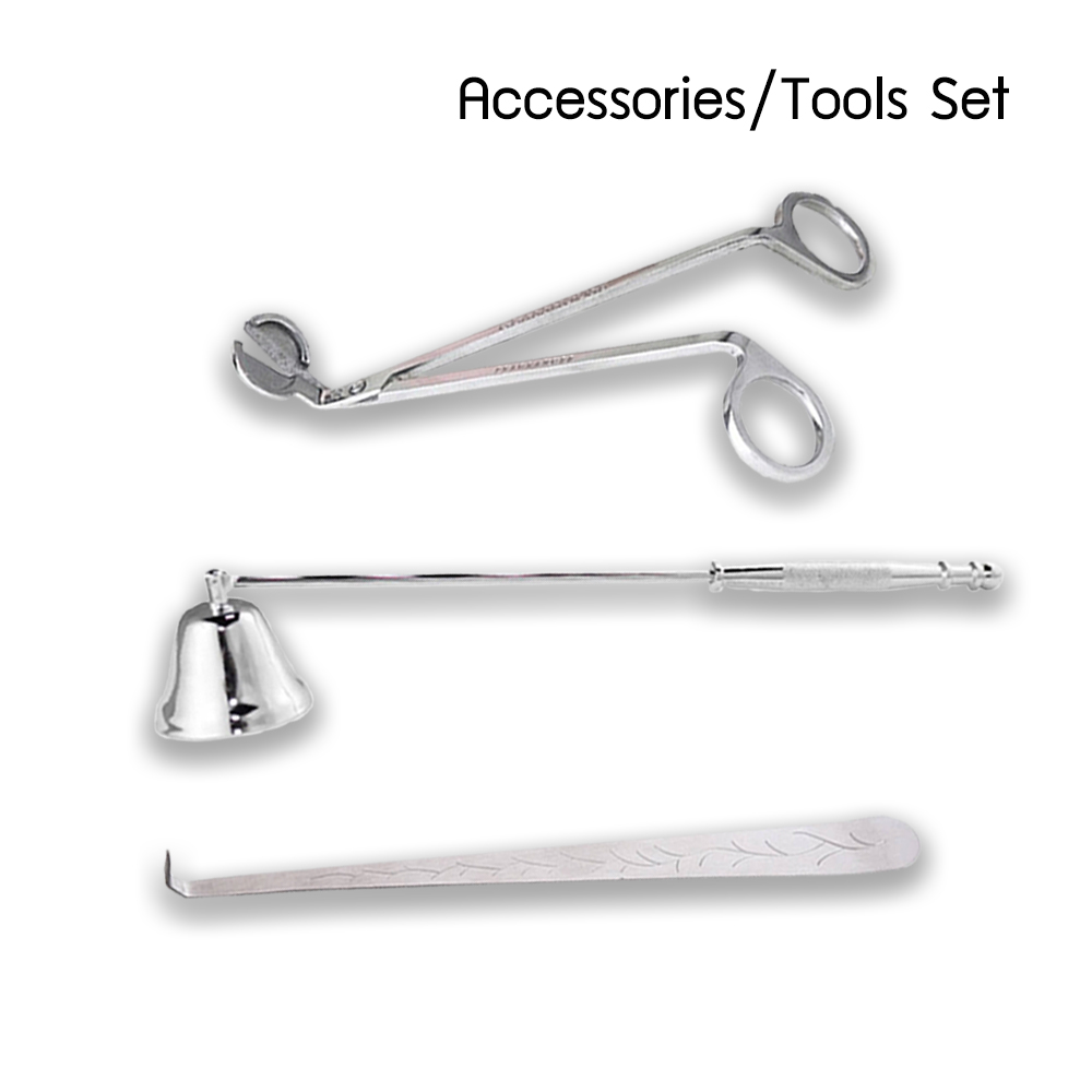 ชุดอุปกรณ์จุดเทียนหอม ที่ตัดไส้เทียน ที่ดับเทียน ที่ดึงไส้เทียน Candle Wick Trimmer, Candle Wick Snuffer, Candle Wick Hook, Candle Tools, Candle Accessories