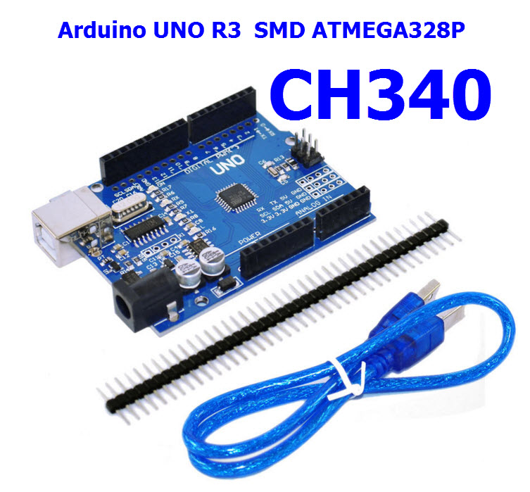 Arduino UNO R3 CH340G for Arduino Compatible พร้อมสาย USB 30 cm