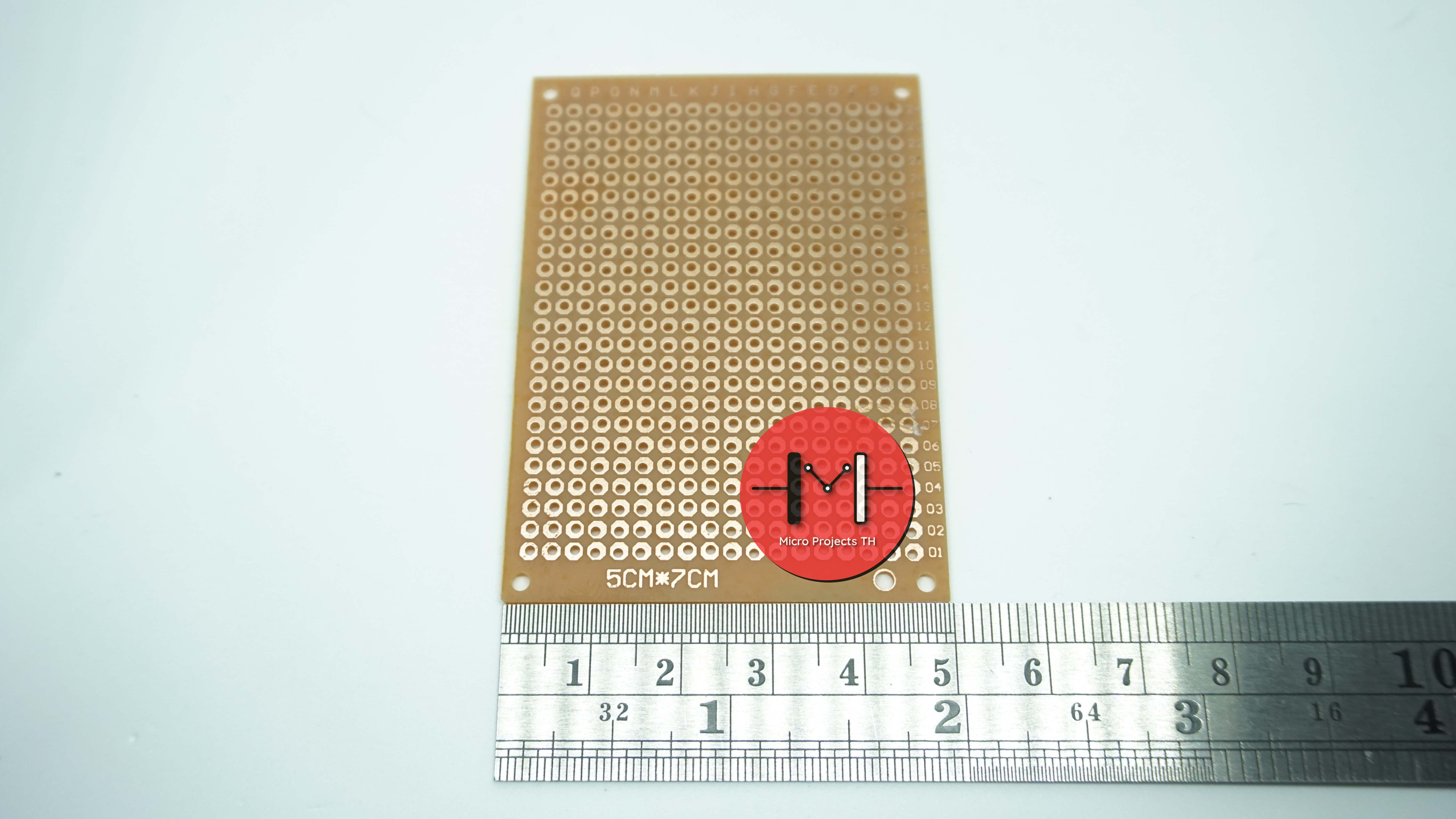 แผ่นปริ๊นอเนกประสงค์ PCB 1หน้า ไข่ปลา Prototype PCB Board 5x7 cm