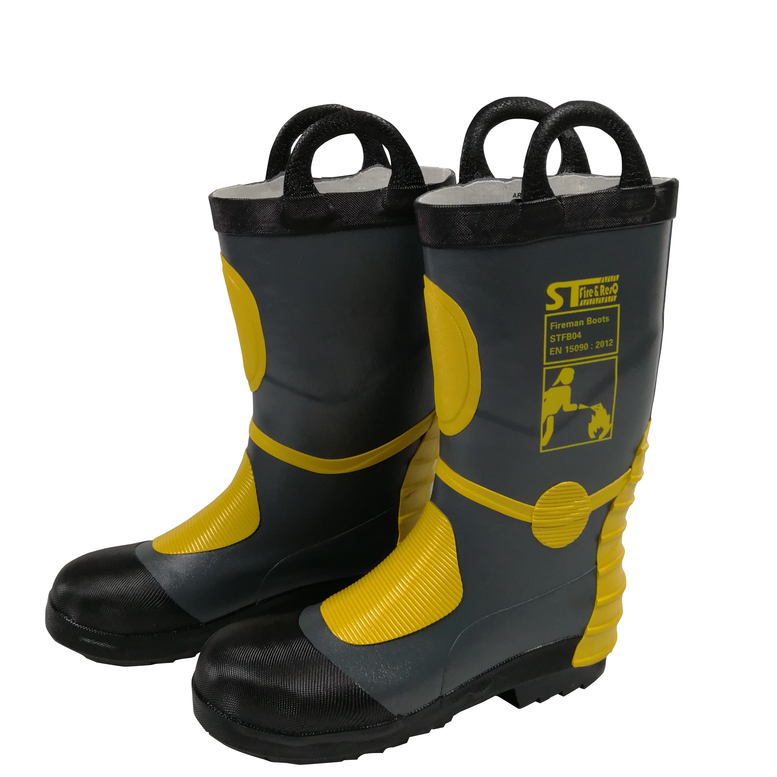 รองเท้าดับเพลิง (Fire boots) / บูทดับเพลิง ยี่ห้อ ST