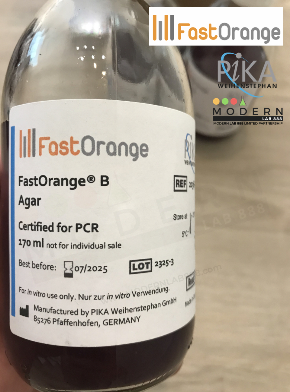 FastOrange® B Agar, 170ml, "Pika"
