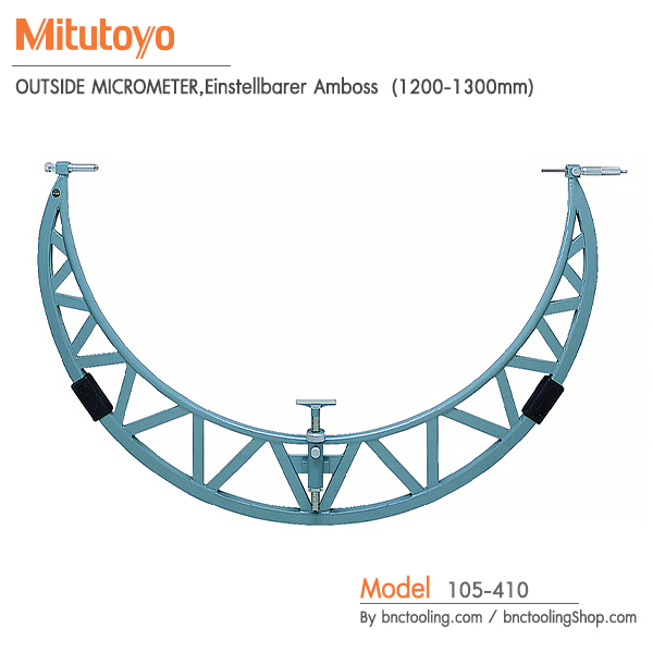Mitutoyo,OUTSIDE MICROMETER,Einstellbarer Amboss (1200-1300mm),105-410