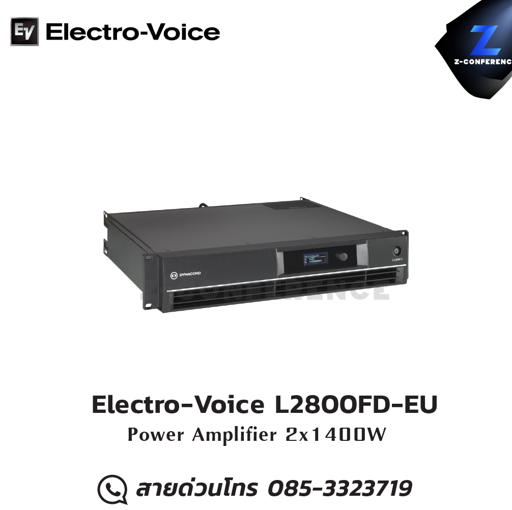 Electro-Voice L2800FD-EU power amplifier 2x1400W , แอมป์ , amplifier, power amp, power amplifier