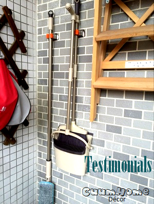 DH-14 ที่แขวนไม้ม๊อบ ติดผนัง ไม่ต้องเจาะผนัง