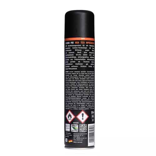 Carbon Pro 300ml. สเปรย์กันน้ำสูตรคาร์บอน สำหรับหนังและสิ่งทอ
