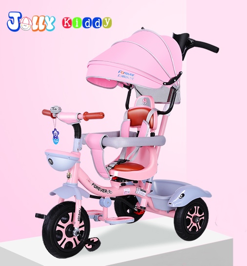 C10170 รถ3ล้อเด็ก 2 in 1 ก้านคันเข็นบังคับล้อได้