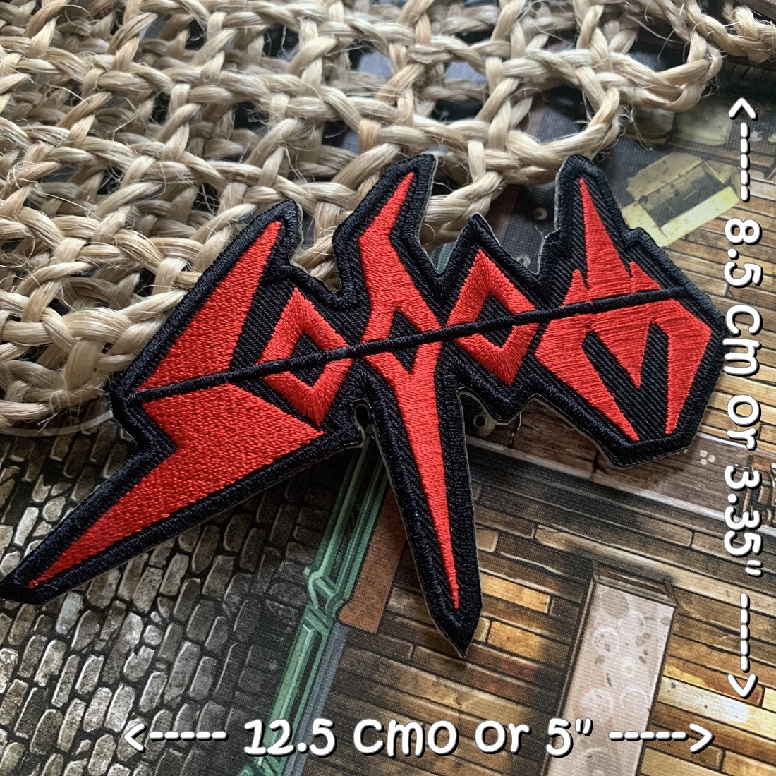 Sodom วงดนตรี ร็อค เฮฟวี่เมทัล พังค์ ตัวรีดแบบปัก อาร์มปัก ตัวรีดติดเสื้อ ตัวรีด ติดกระเป๋า ติดหมวก ติดแจ๊คเก็ต Rock Iron on Embroidered Patch