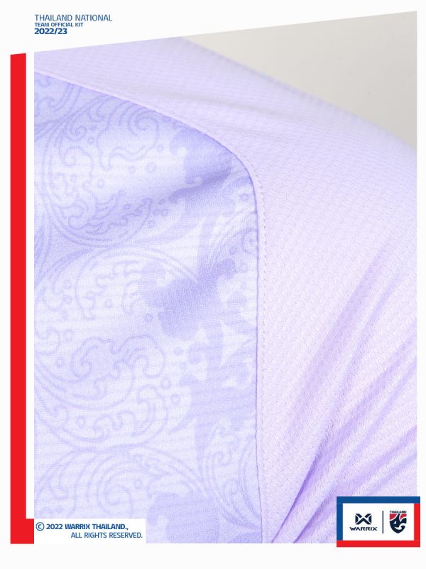 เสื้อเชียร์คอกลม 2022-2023 เสื้อฟุตบอลทีมชาติไทย Thailand National Team Kit (Cheer Version) WA-224FBATH53