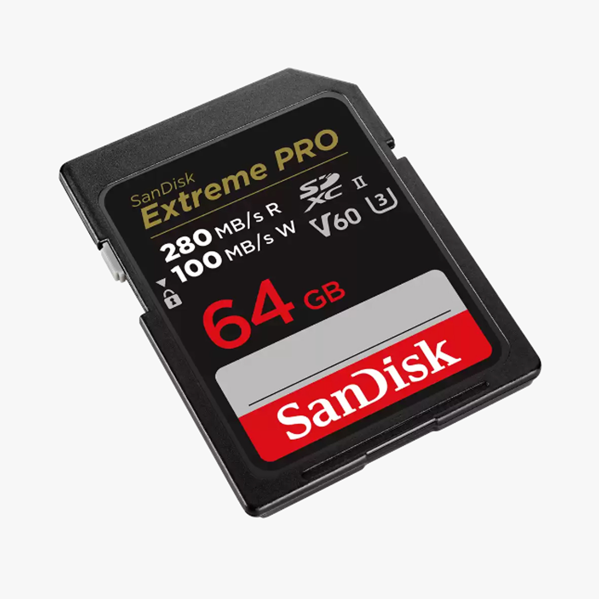 SanDisk Extreme Pro SDXC, SDSDXEP 64GB, V60, U3, C10, UHS-II, 280MB/s R, 100MB/s W, 4x6, Lifetime Limited (SDSDXEP-064G-GN4IN) เมมโมรี่ แซนดิส กล้อง ถ่ายรูป กล้องDSLR ประกัน Synnex ตลอดอายุการใช้งาน