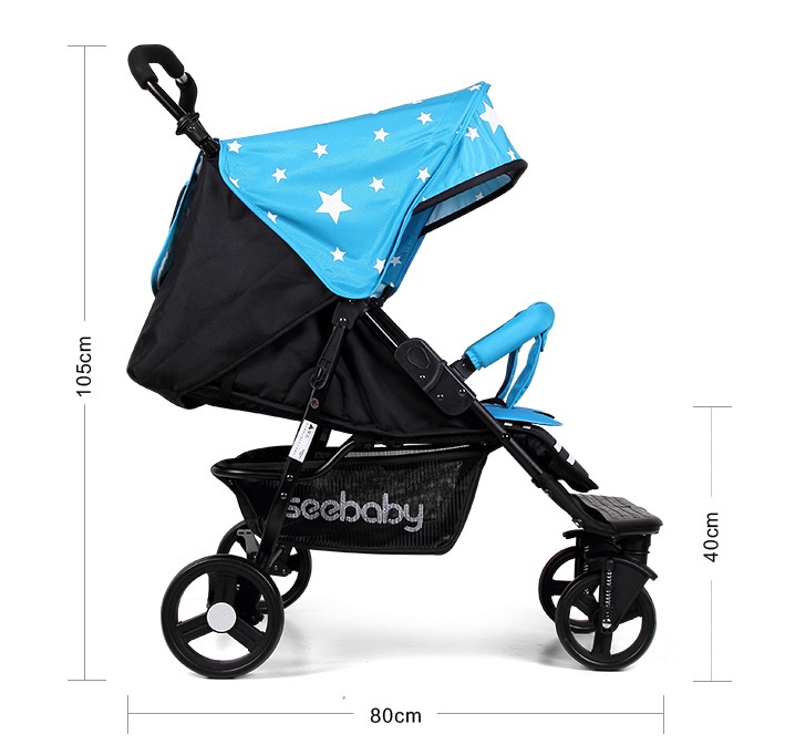รถเข็นเด็ก น้องคู่แฝด SeeBaby (MT22) สีแดง C10191