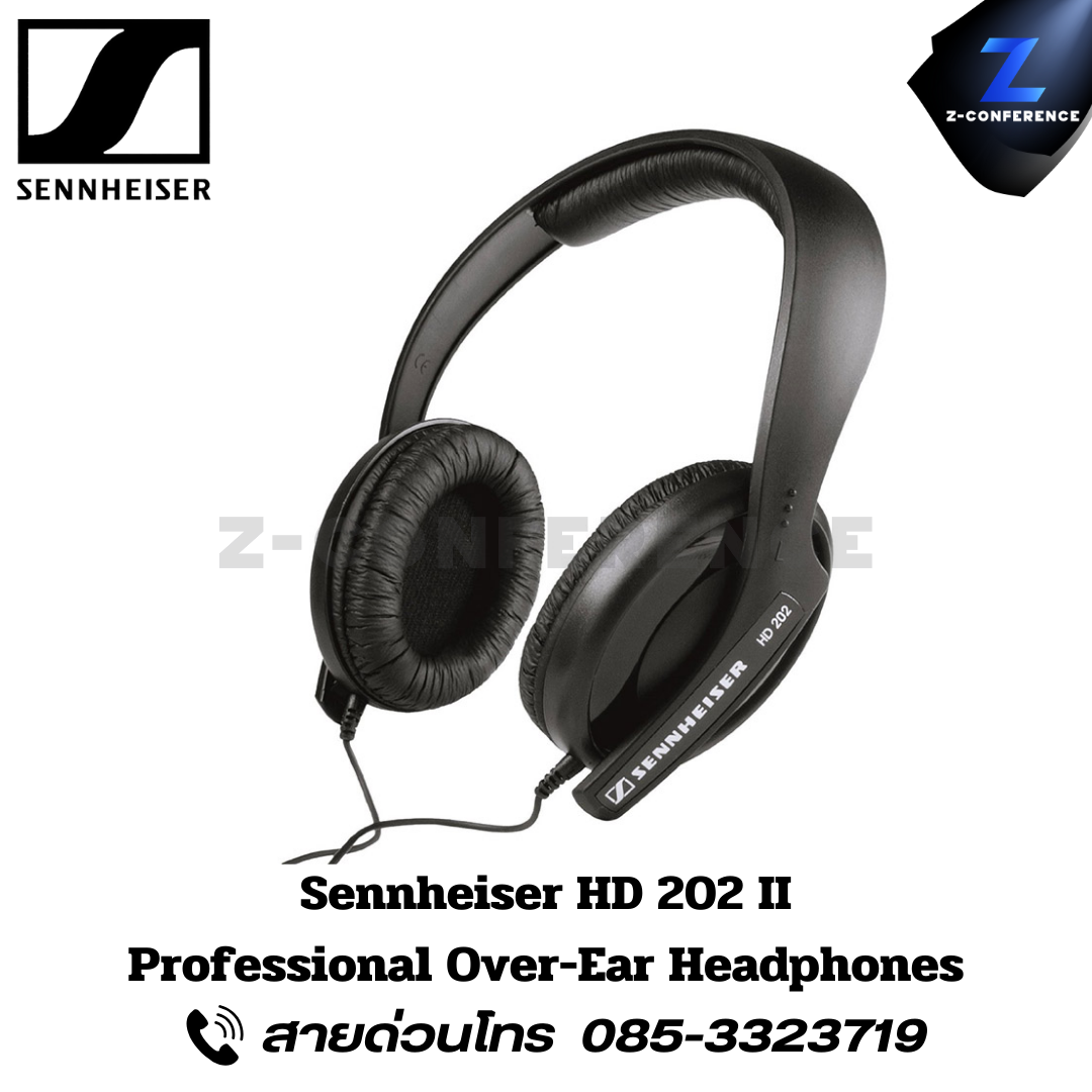 SENNHEISER HD202 II, Professional Over-Ear Headphones, หูฟัง, หูฟังครอบหู, หูฟังสาย, หูฟังมีสาย
