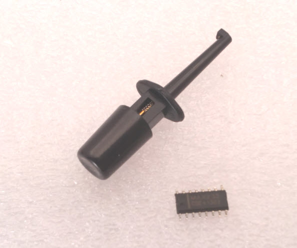 (BLACK) Hook Clip Test Probe for Electronic ( CLIP TEST J)
