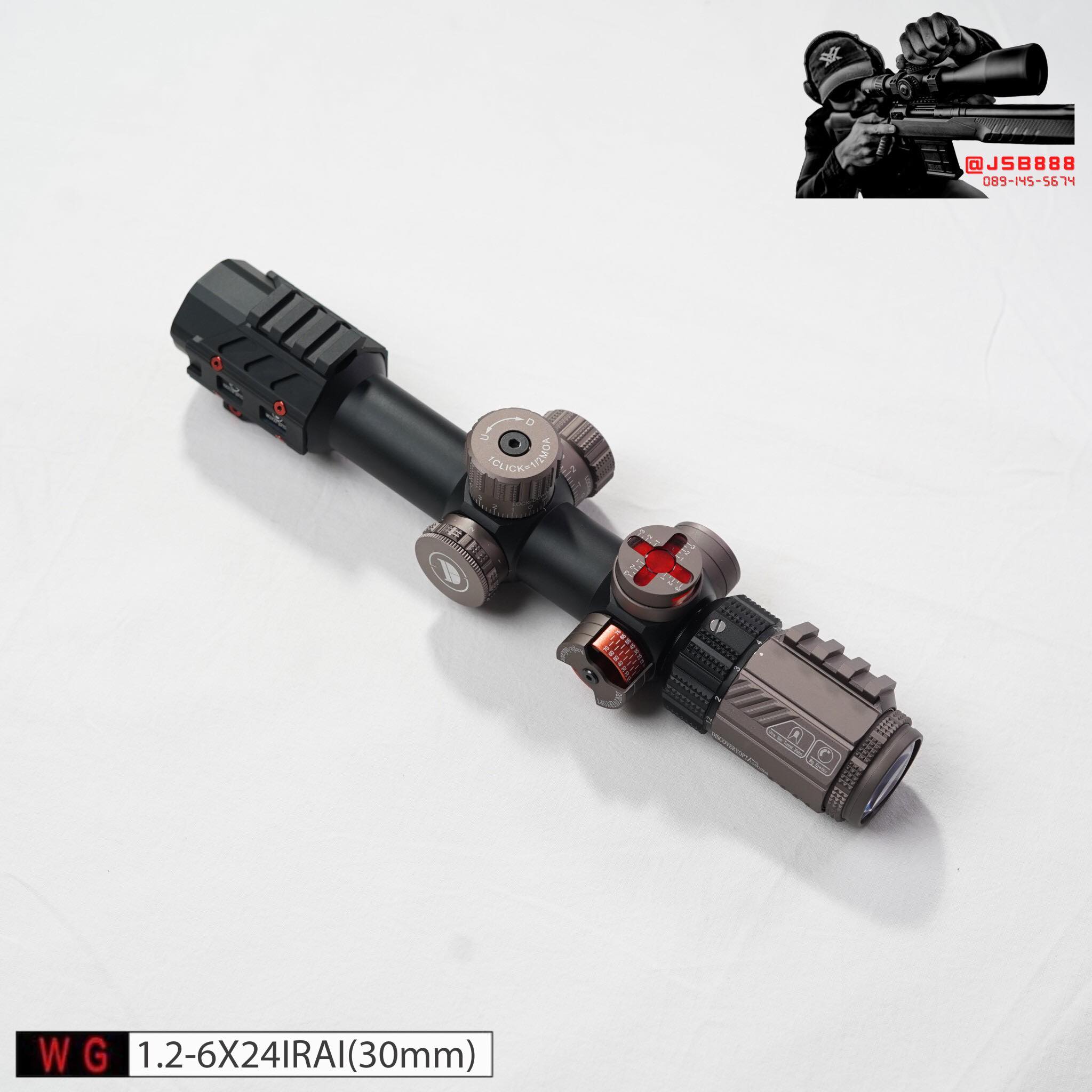 กล้องติดปืนยิงเร็ว ใหม่ WG 1.2-6×24 IRAI รุ่นลิมิเต็ด มี2สีสินค้าพร้อมส่ง
