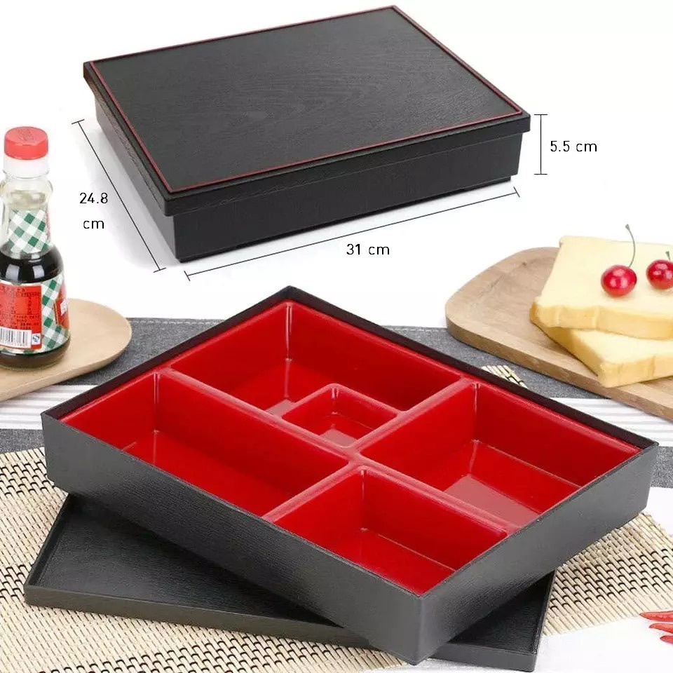 SUMO กล่องข้าวเบนโตะ กล่องข้าวญี่ปุ่น เบนโตะญี่ปุ่น เบนโตะ Bento กล่องเบนโตะ 5 ช่อง