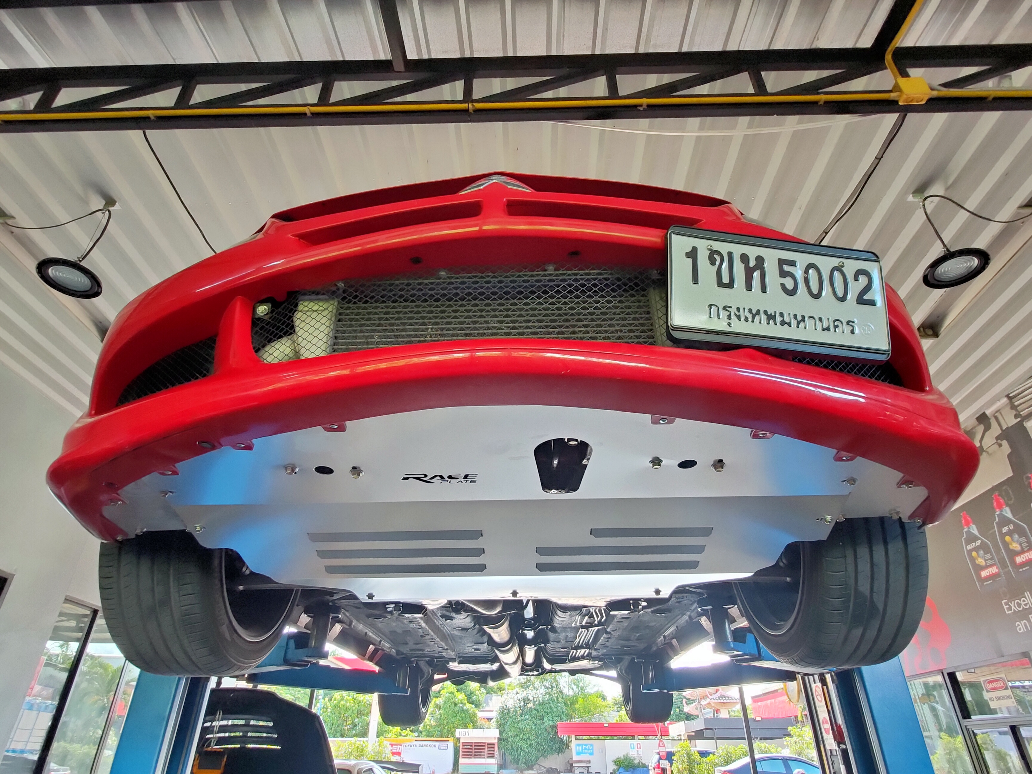 แผ่นปิดใต้ห้องเครื่องอลูมิเนียม Mitsubishi Lancer Evolution 789 Raceplate_Undertray