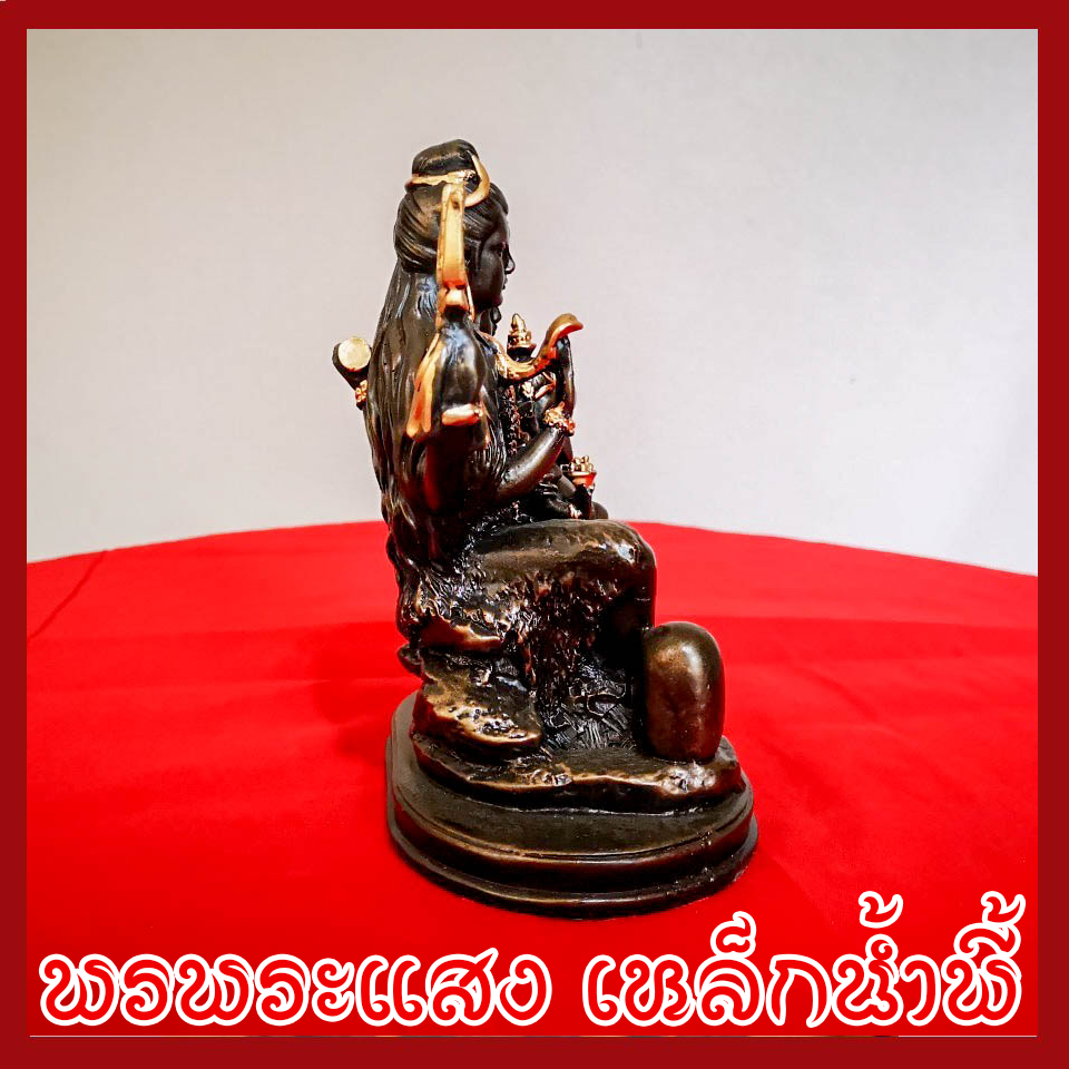 พระศิวะ พระแม่อุมา วัตถุมงคล เนื้อมวลสารแร่เหล็กน้ำพี้