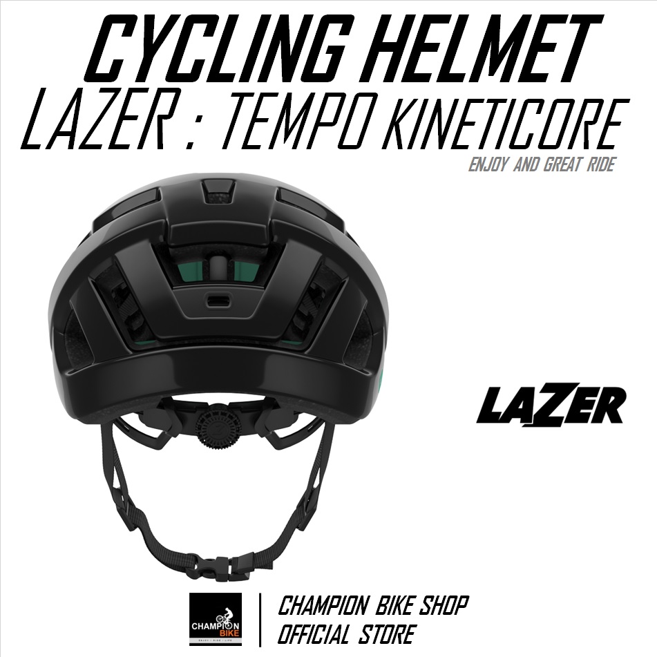 หมวกจักรยาน LAZER : TEMPO KINETICORE BIKE HELMET สีดำ