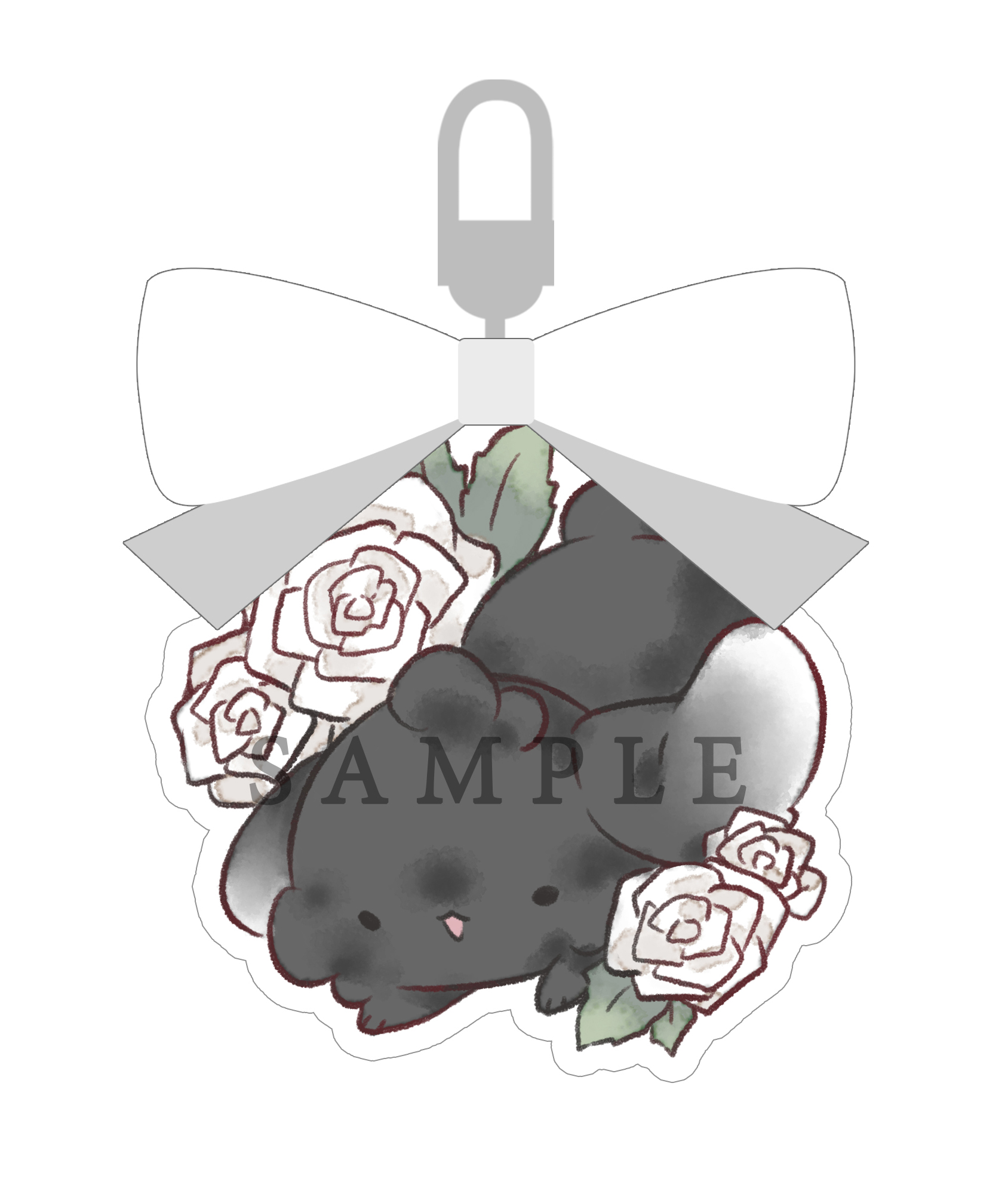 Hana Project : พวงกุญแจอะคริลิค Welcome to Dandelion Cafe ~บทกุหลาบขาว~