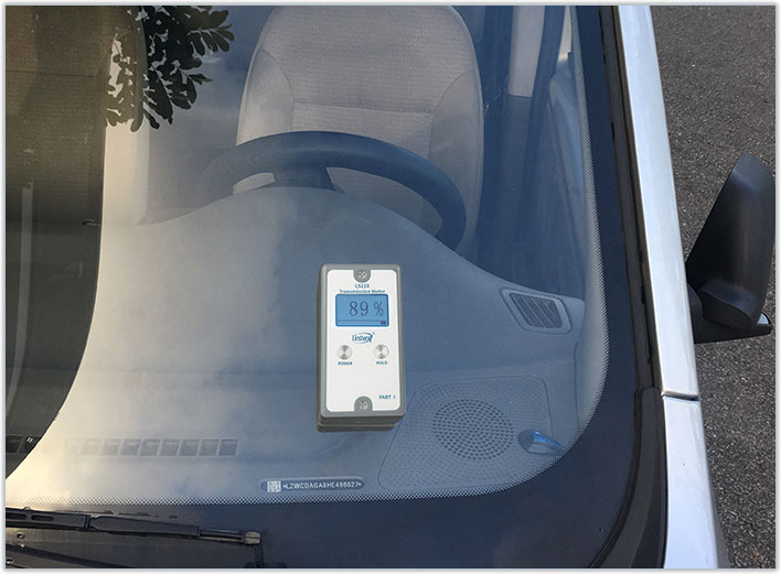 Linshang LS110 Light Transmittance Meter,Visible Light Transmittance Meter Split LS110, Stick-film Glass Car Window Parallel Optical Path Simple Operation High Precision,