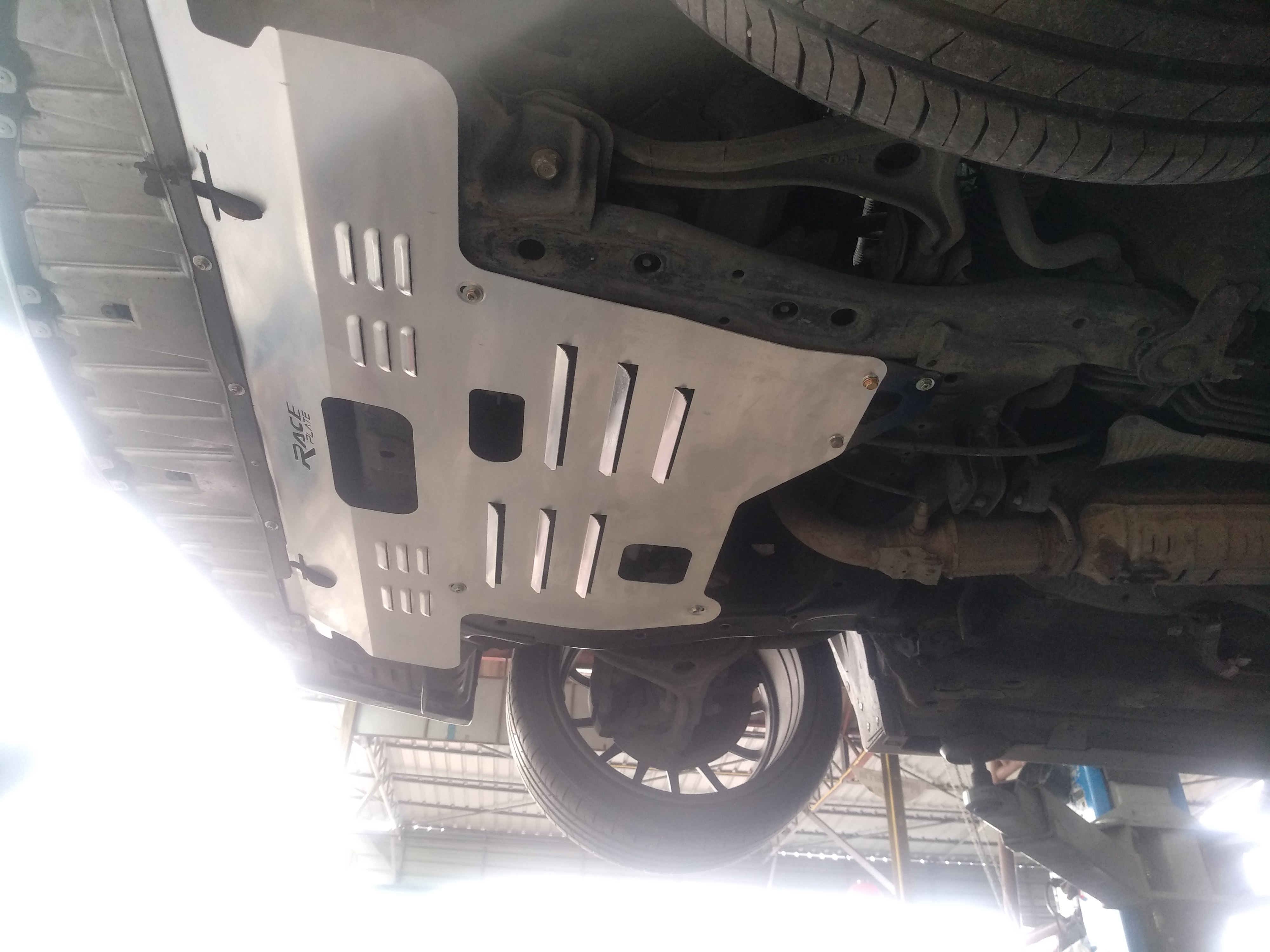 แผ่นปิดใต้ห้องเครื่องอลูมิเนียม Honda Accord Euro R Cl7 Raceplate_Undertray