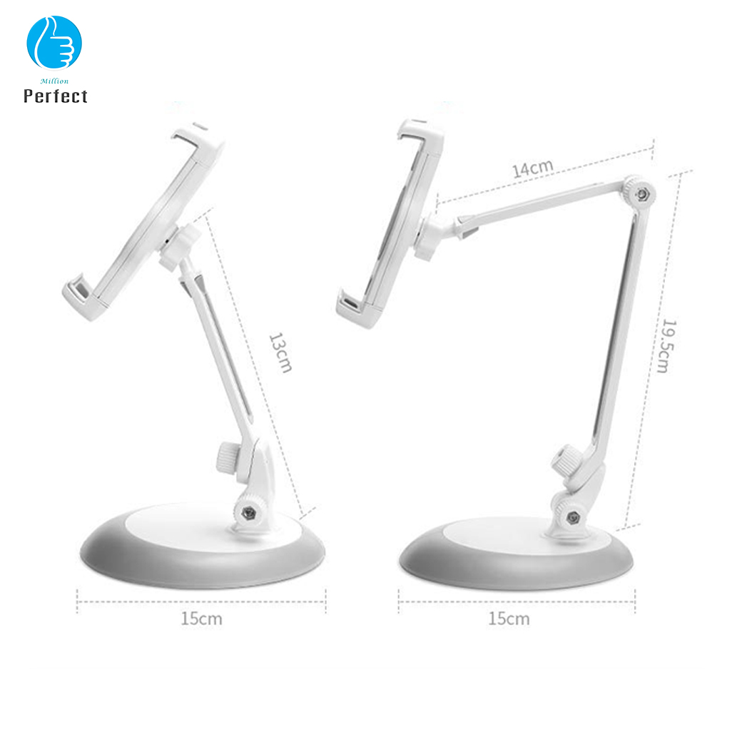 ขาตั้งไอแพด แท๊บเล็ต มือถือ แบบพกพา พับเก็บได้ มีแผ่นยางกันลื่น หมุนได้ 360 องศา รุ่น IP21 สีชมพู