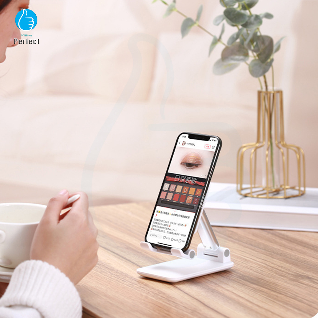 ขาตั้งมือถือบนโต๊ะ แท่นวางมือถือแบบพับได้ ที่วางมือถือ ที่วางiPad บนโต๊ะแบบปรับได้ ที่วางโทรศัพท์ Folding desktop phone stand รุ่น CCT9