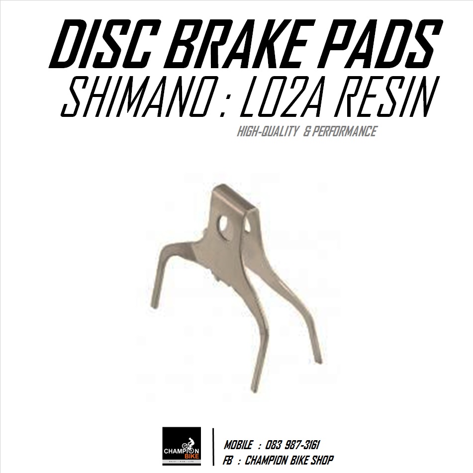 ผ้าเบรคดิสเบรคเสือหมอบ SHIMANO : DISC BRAKE PADS L02A RESIN + FIN