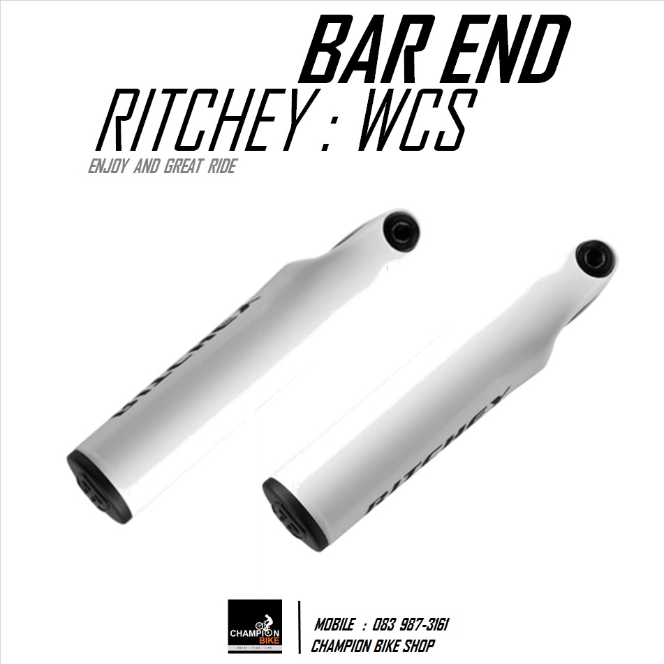 บาร์เอนริชชี่ RITCHEY : WCS SHORT BAR END สีขาว