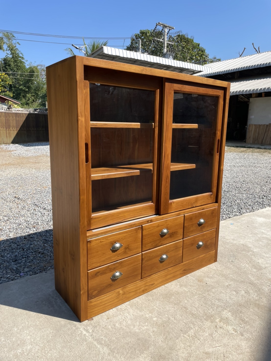 ตู้หนังสือผสมลิ้นชัก