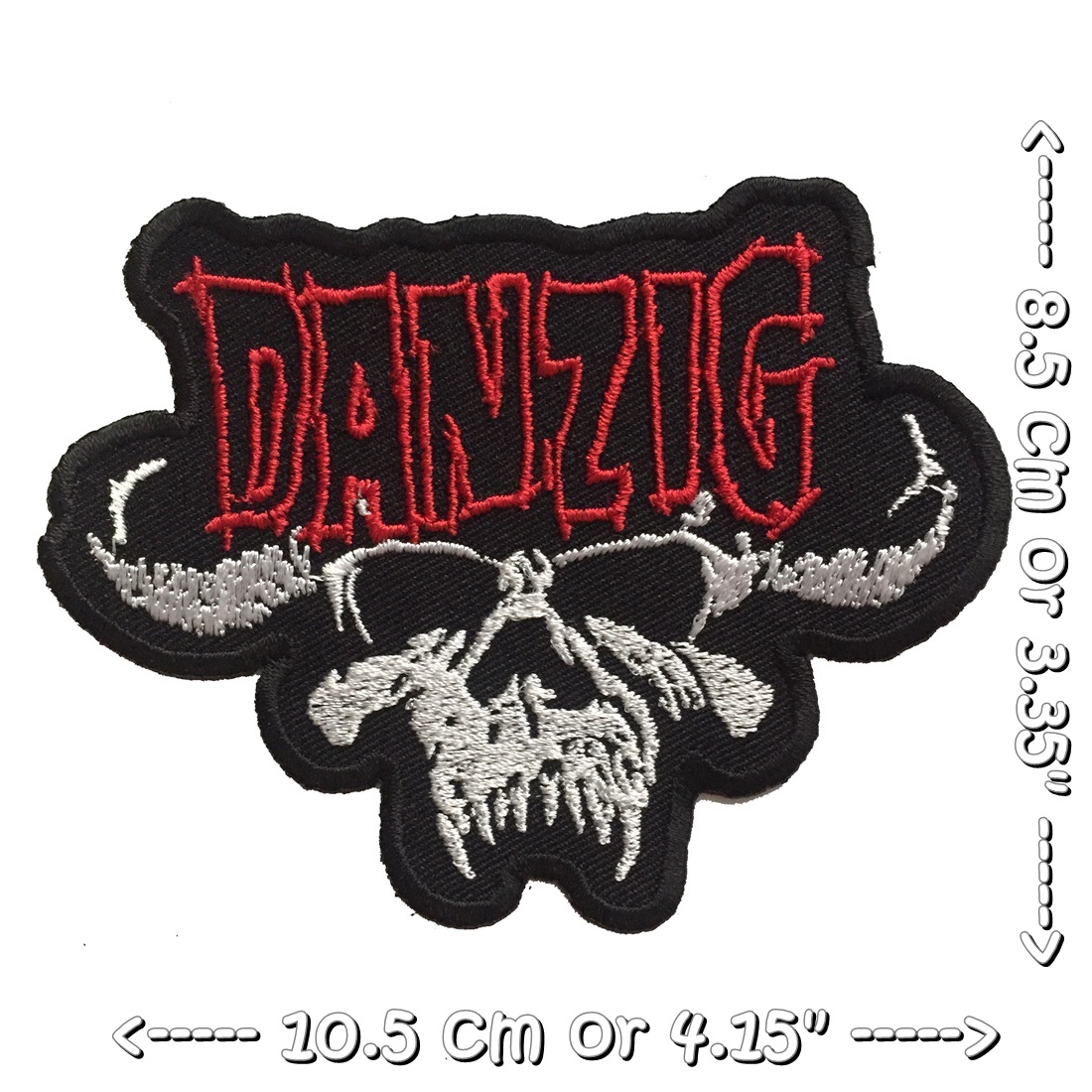 Danzig วงดนตรี ร็อค เฮฟวี่เมทัล พังค์ ตัวรีดแบบปัก อาร์มปัก ตัวรีดติดเสื้อ ตัวรีด ติดกระเป๋า ติดหมวก ติดแจ๊คเก็ต Rock Iron on Embroidered Patch