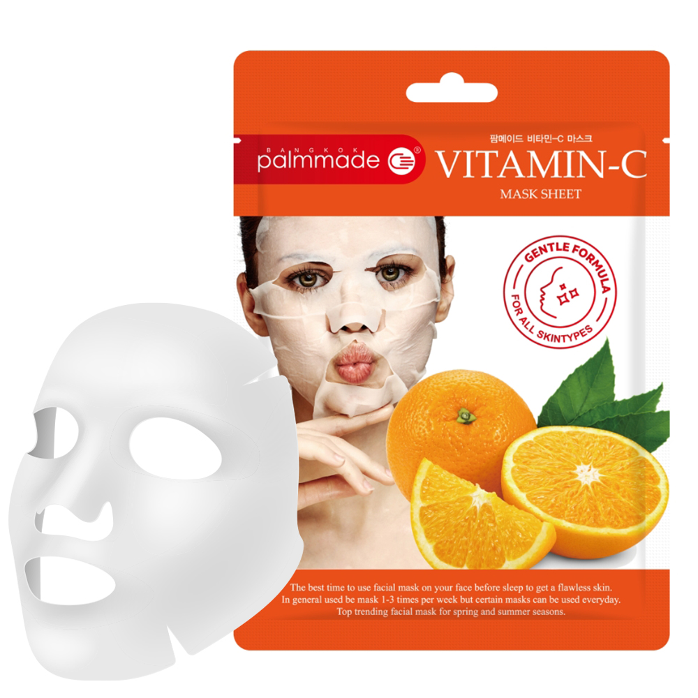 ปาล์มเมด วิตามิน ซี มาส์ก ชีท (12 ชิ้น) PALMMADE VITAMIN C MASK SHEET (12 pcs)