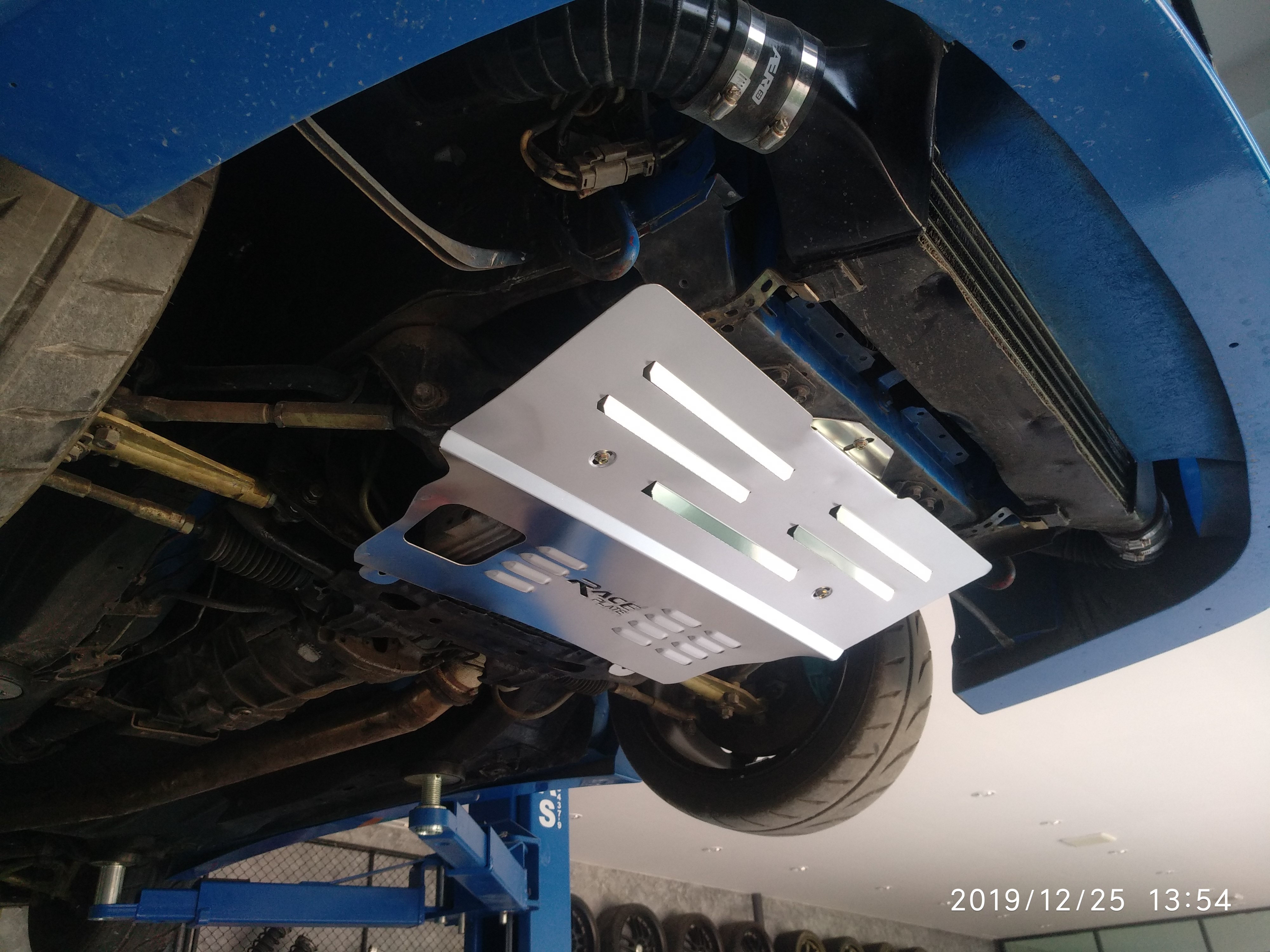 แผ่นปิดใต้ห้องเครื่องอลูมิเนียม Nissan 200sx,Silvia S13 Raceplate_Undertray