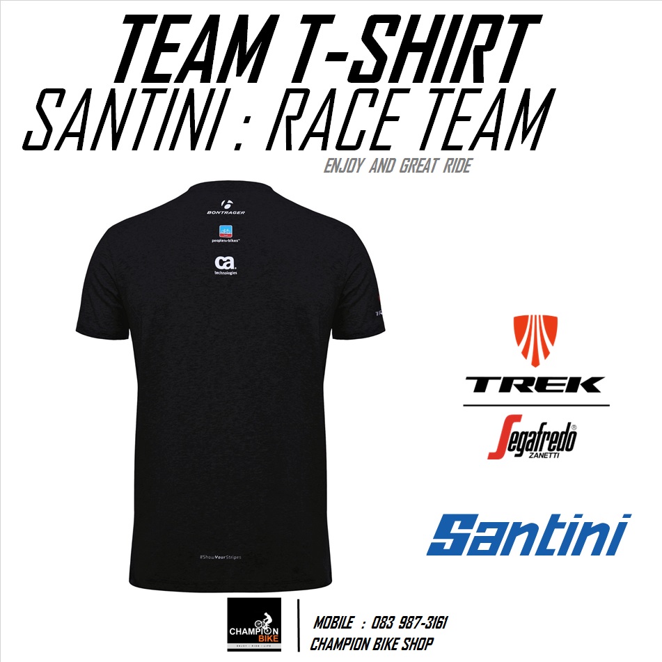 เสื้อยืดลายทีมTREK-SEGAFREDO SANTINI : TREK-SEGAFREDO TEAM T-SHIRT