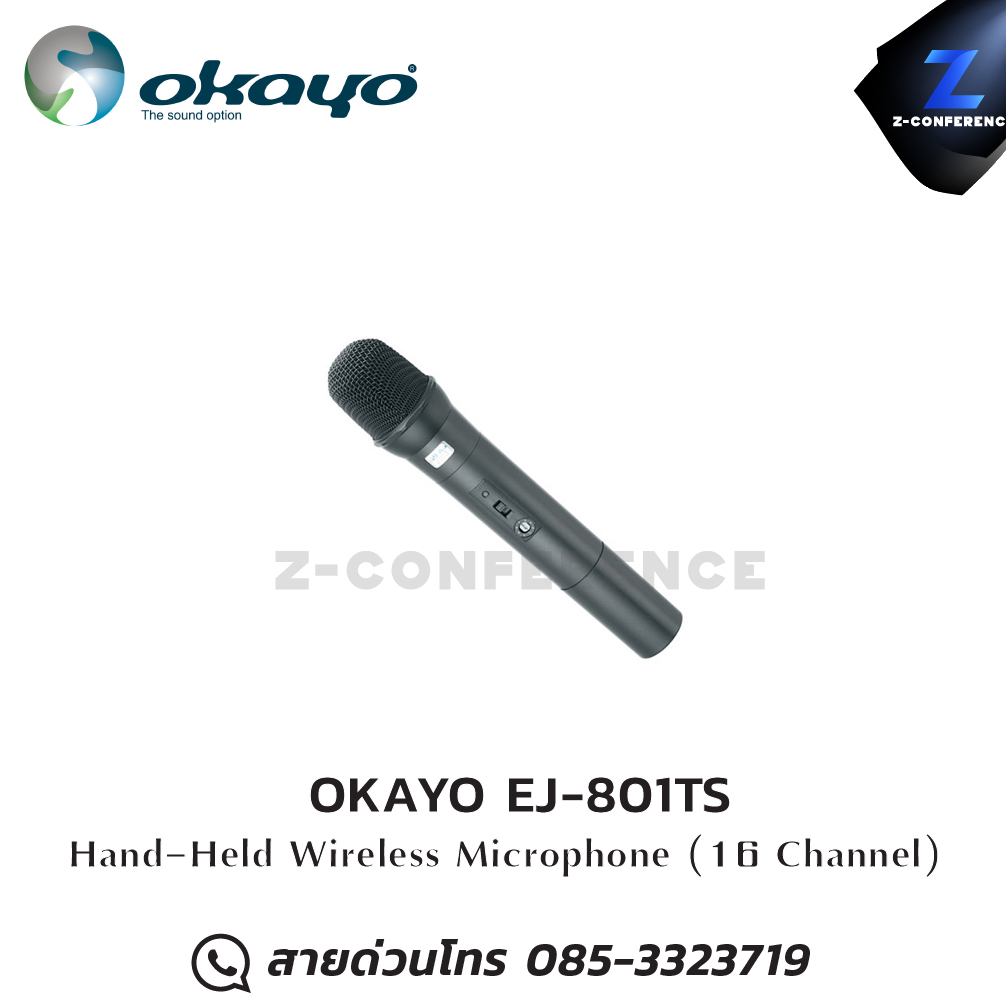 OKAYO EJ-801TS Hand-Held Wireless Microphone ชุดทัวร์ไกด์ , tour guide , wireless guide , ชุดบรรยายไร้สาย