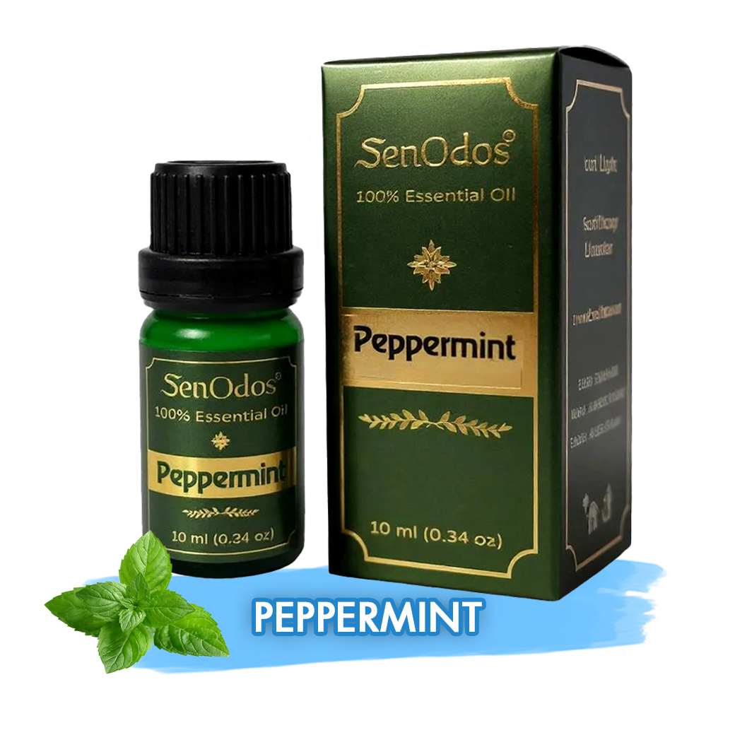 SenOdos น้ำมันหอมระเหยแท้ กลิ่นเปบเปอร์มิ้นต์ 10ml. Peppermint Pure Essential Oils