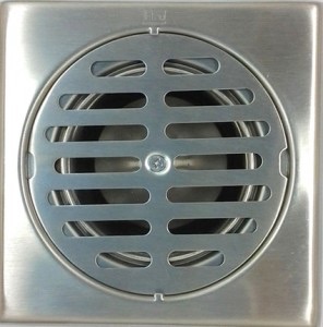 ตะแกรงกันกลิ่นแบบใช้น้ำ(HSJ STAINLESS STEEL FLOOR DRAIN) แบบสี่เหลี่ยม ขนาด 2 นิ้ว