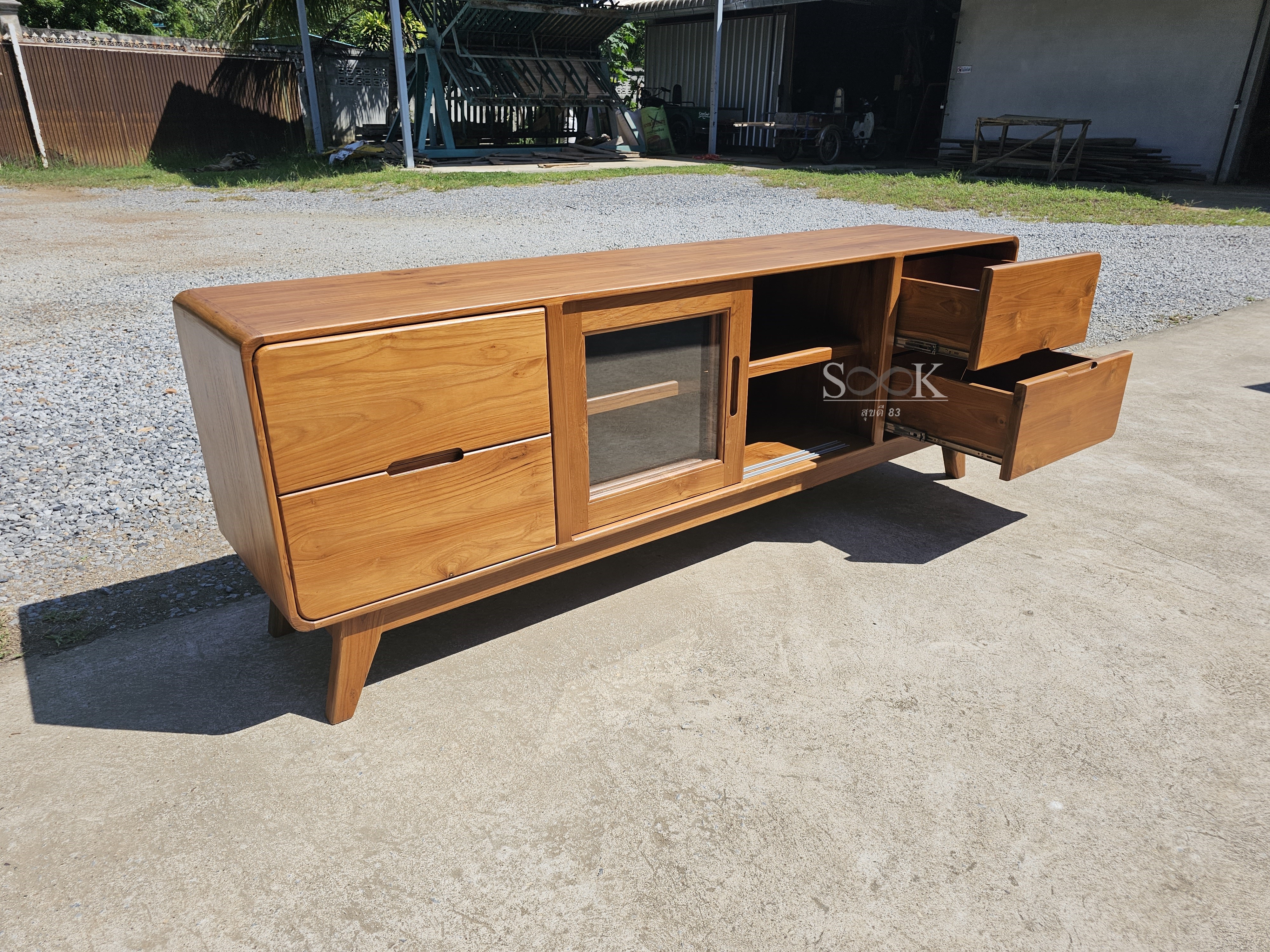 ตู้ไซด์บอร์ดเก็บของวางทีวี