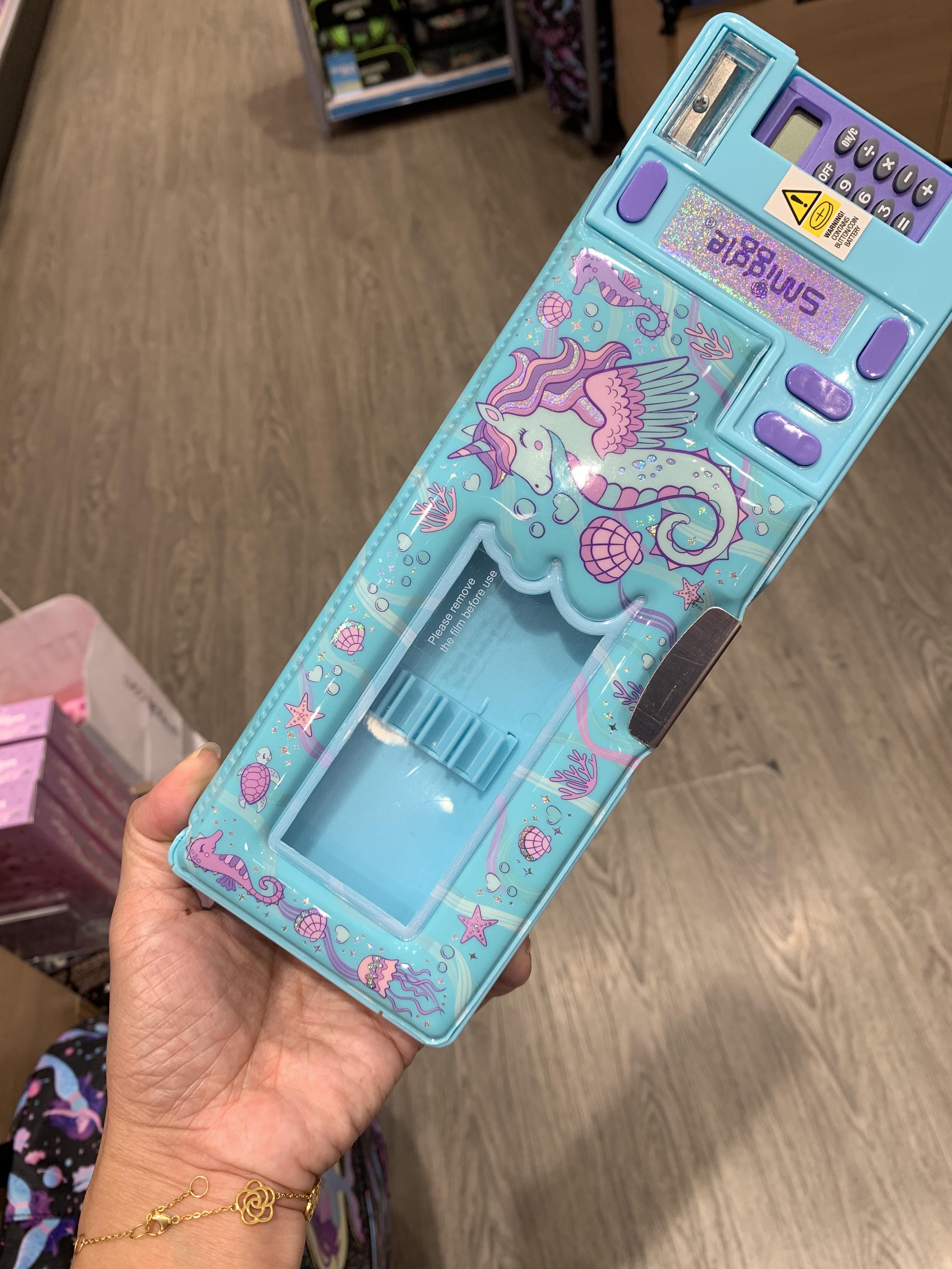 กล่องดินสอ กดปุ่ม Smiggle pop out Pencil Case-ม้าน้ำ