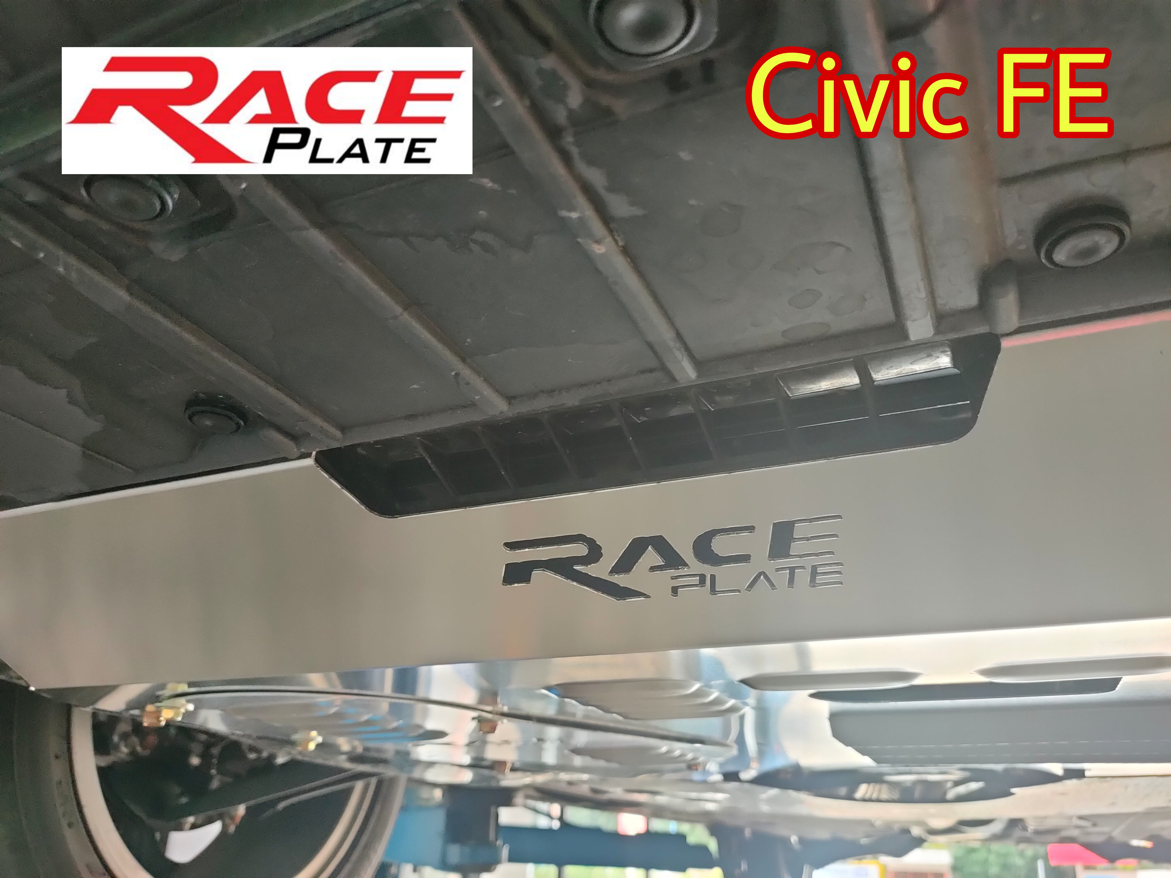 แผ่นปิดใต้ห้องเครื่องอลูมิเนียม Honda Civic Fe 2021 Raceplate_Undertray