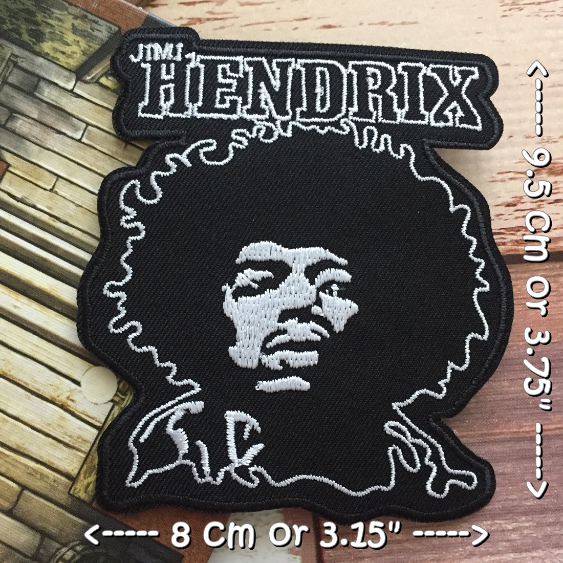 Jimi Hendrix วงดนตรี ร็อค เฮฟวี่เมทัล พังค์ ตัวรีดแบบปัก อาร์มปัก ตัวรีดติดเสื้อ ตัวรีด ติดกระเป๋า ติดหมวก ติดแจ๊คเก็ต Rock Iron on Embroidered Patch
