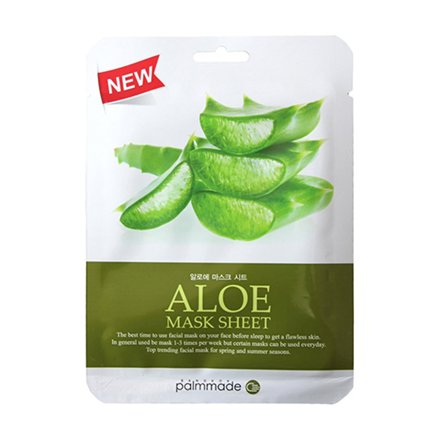ปาล์มเมด อโล มาส์ก ชีท (12 ชิ้น) PALMMADE ALOE MASK SHEET (12 pcs)