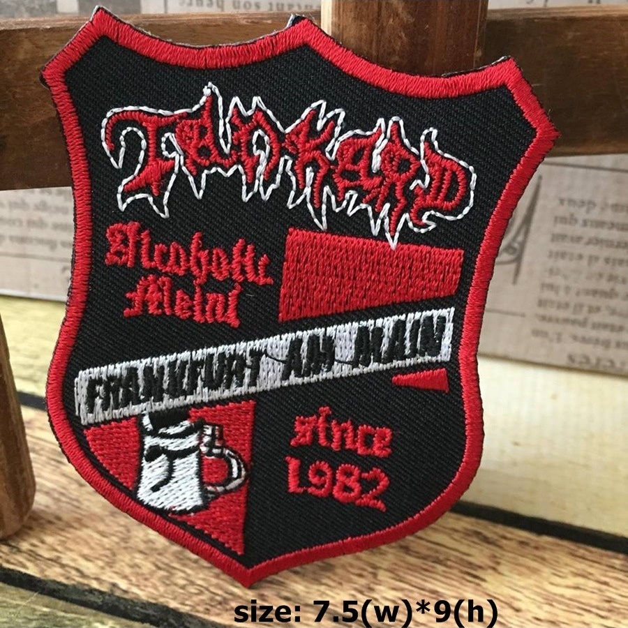 Tankard Alcoholic Metal ตัวรีดติดเสื้อ อาร์มรีด อาร์มปัก ตกแต่งเสื้อผ้า หมวก กระเป๋า แจ๊คเก็ตยีนส์ Hipster Embroidered Iron on Patch